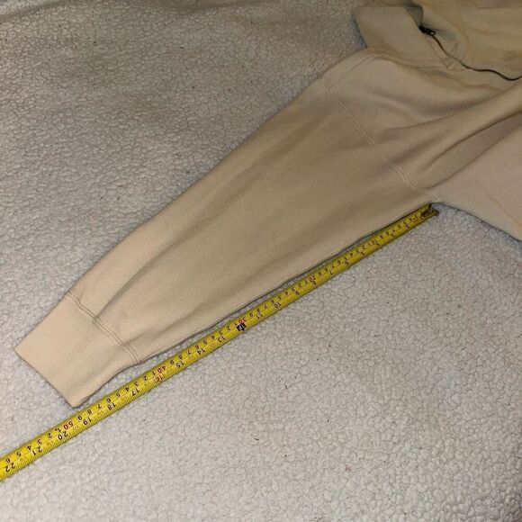 Abercrombie and Fitch Women’s Cream Beige Half Zip Sweatshirt Size Large - Picture 9 of 13